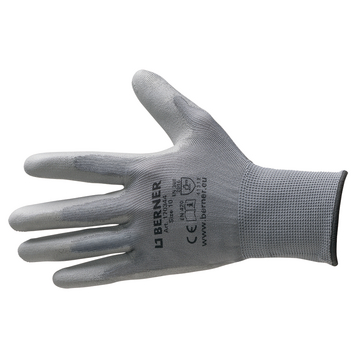 Mikrojemná pletené rukavice sivé veľ. 10